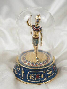 Vintage Franklin Mint “The Pharaoh Hunter” Figurine | Treasures of Tutankhamun